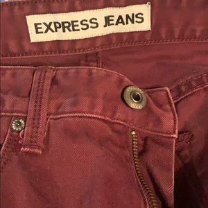 Express Jeans Maroon